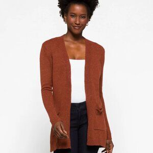 LOVE ELLIE Wells Confetti Cardigan in Burnt Orange/Brown - Size XL